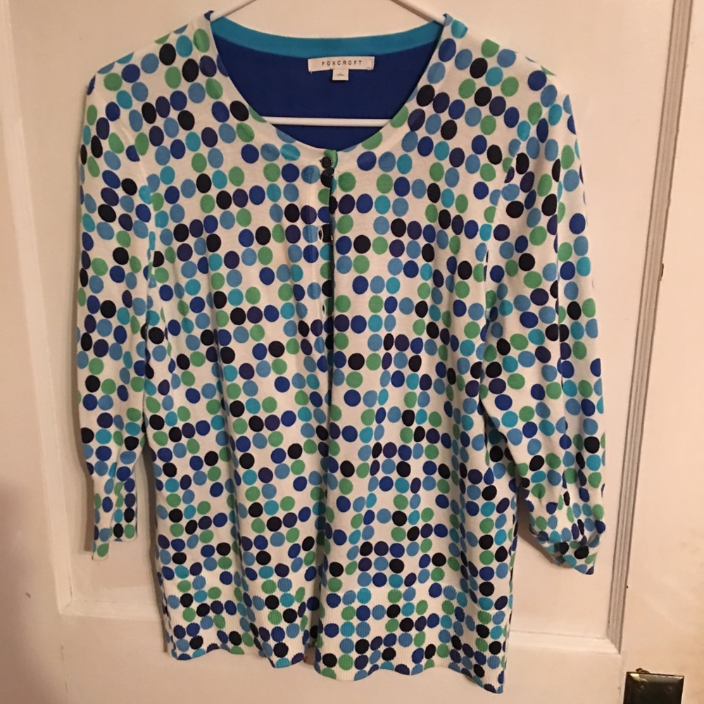 Foxcroft Women's Polka Dot Sweater